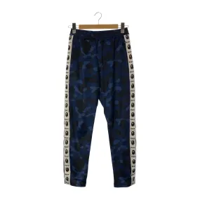 A BATHING APE/Pants/L/BLU/Polyester/Camouflage/001PTG801025X