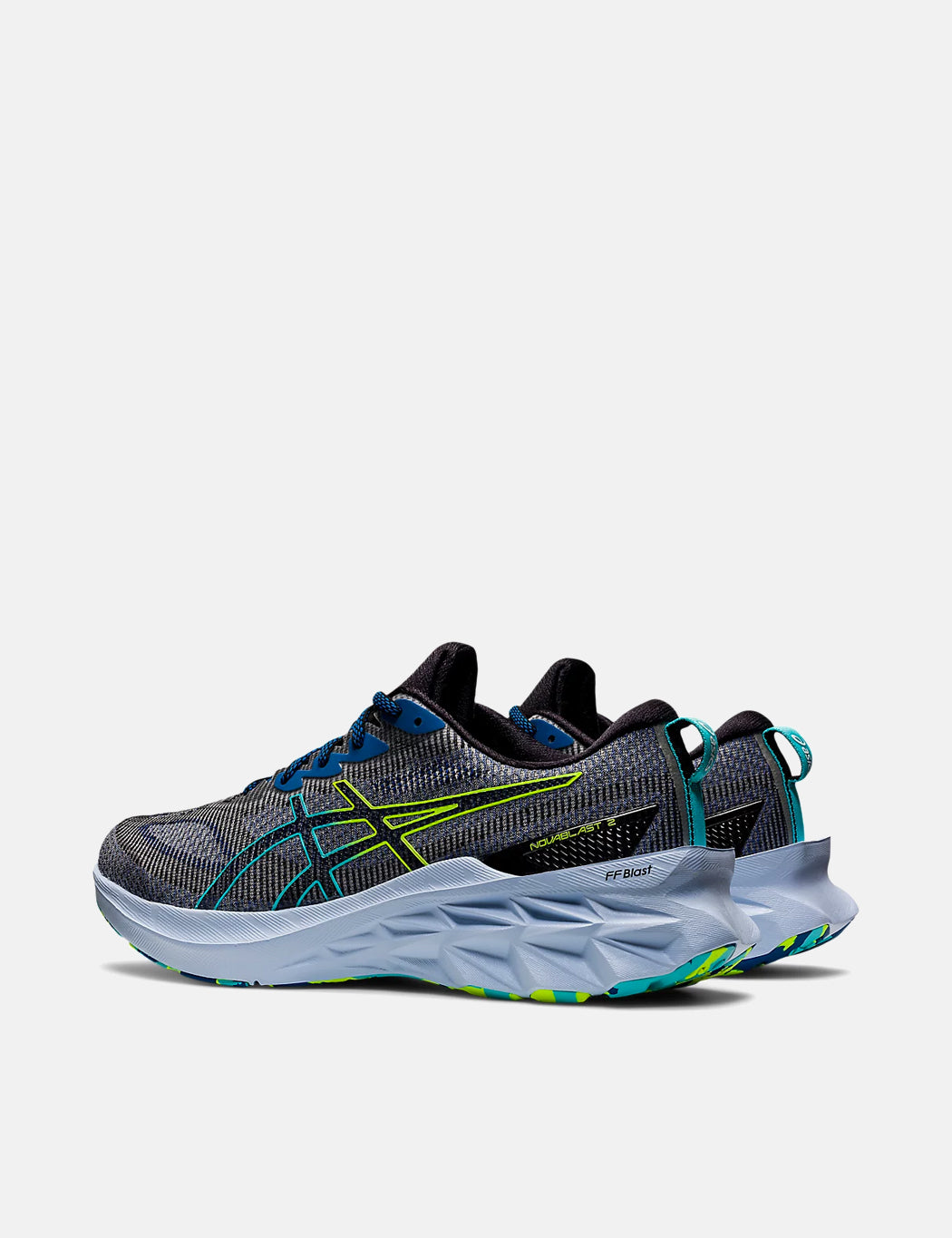 ASICS Novablast 2 LE Trainers - Black/Hazard Green