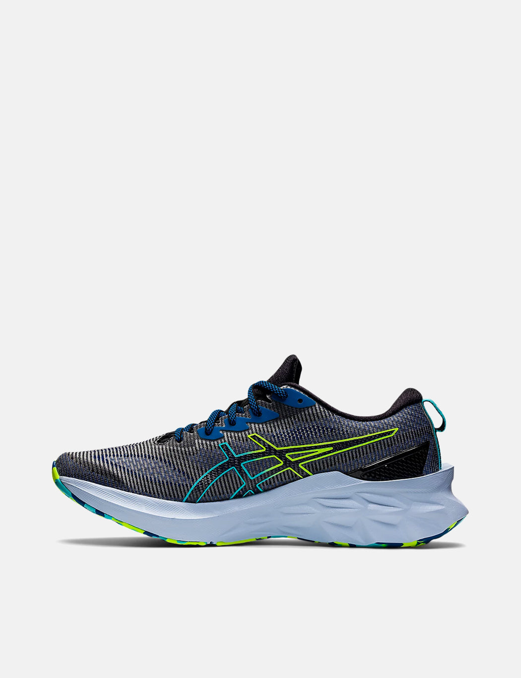 ASICS Novablast 2 LE Trainers - Black/Hazard Green