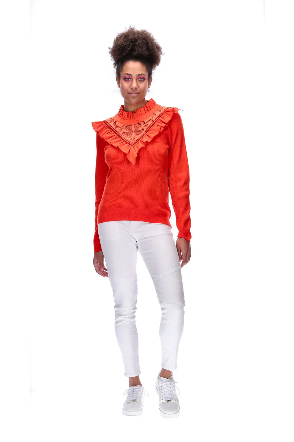 Augustine William Knit Top Orange