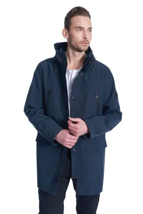 BANKS | MEN'S DRAWSTRING RAINCOAT, NAVY