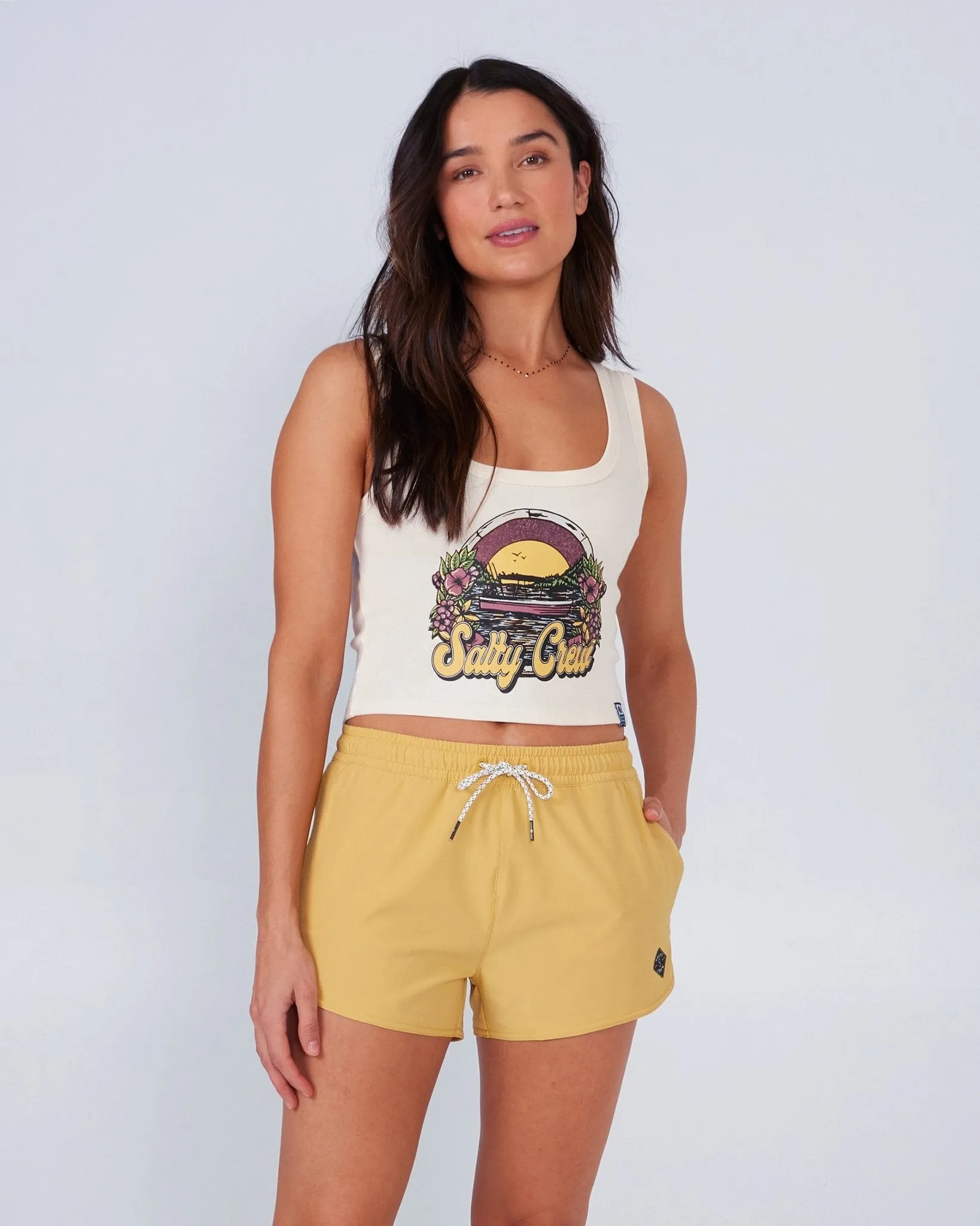 Beacons Salty Crew Women's Shorts - Sunbaked Yellow