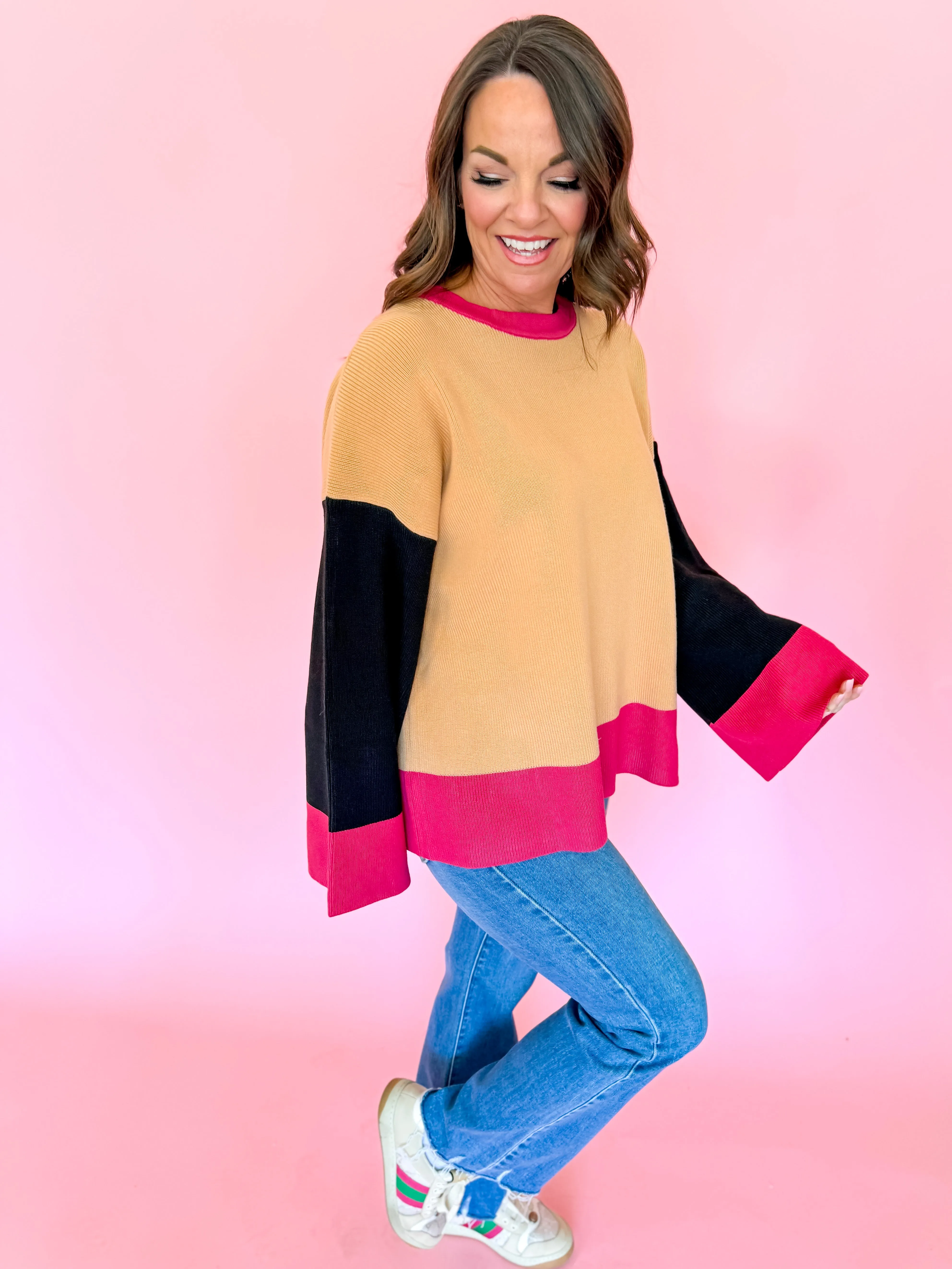 Bell Sleeve Knit Sweater