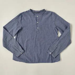 Bonpoint Stripe Collarless Shirt: 8 - 10 Years