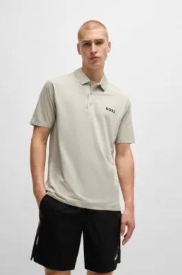 BOSS x Matteo Berrettini slim-fit polo shirt with UV protection