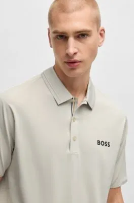 BOSS x Matteo Berrettini slim-fit polo shirt with UV protection