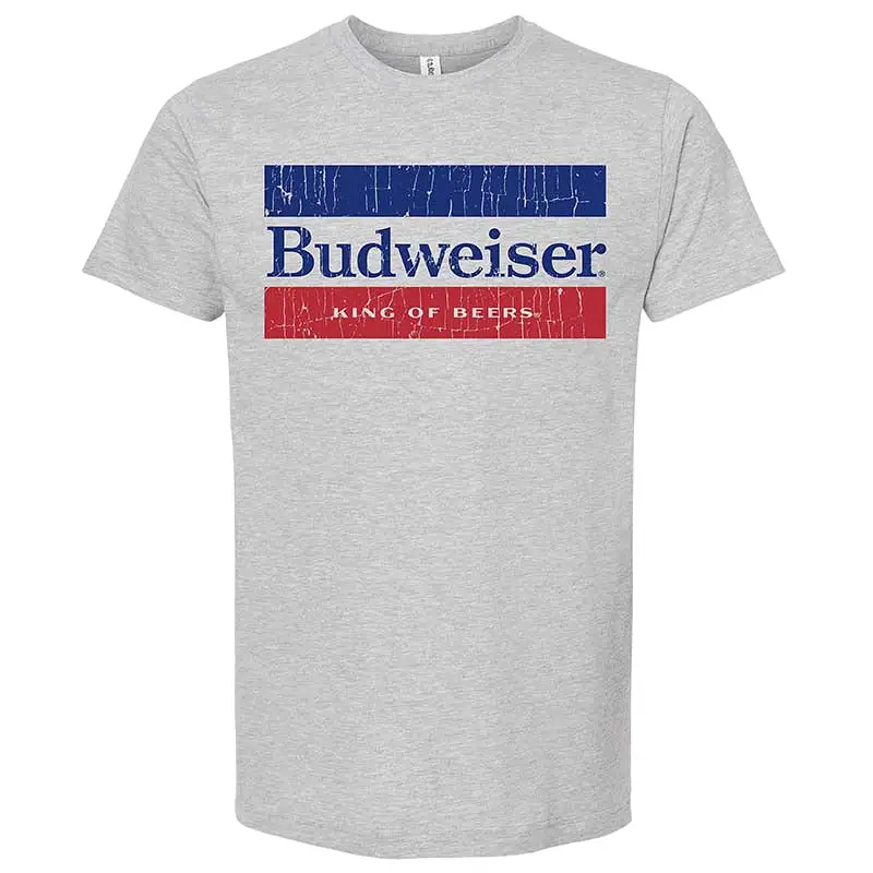 Budweiser Double Stripe Short Sleeve T-Shirt