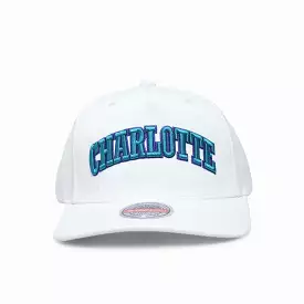 Charlotte Hornets Vintage White Classic Redline Snapback