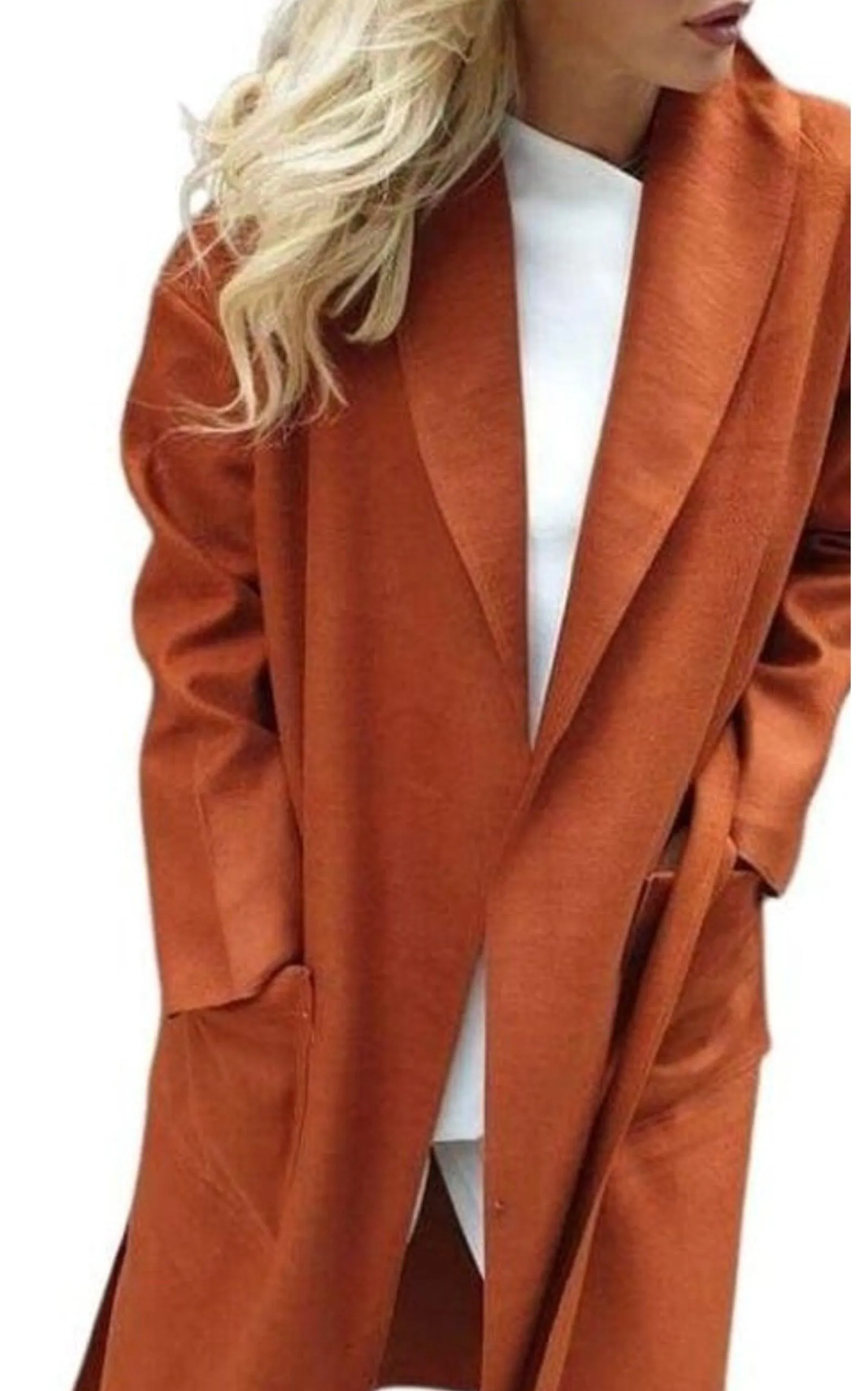 Cotton Blend Belted Trench Coat