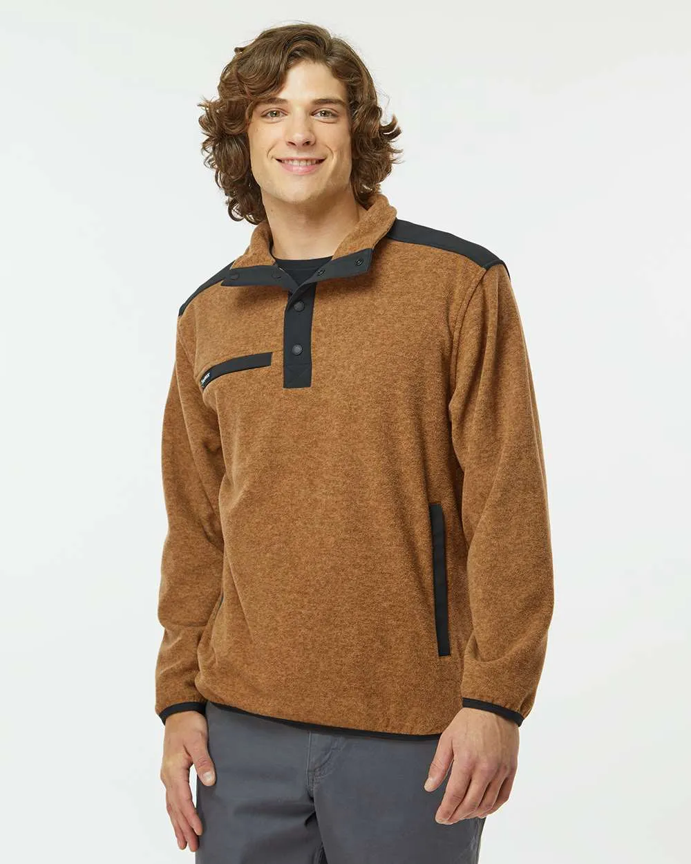 Custom Embroidery - DRI DUCK - Ranger Melange Fleece Pullover - 7353