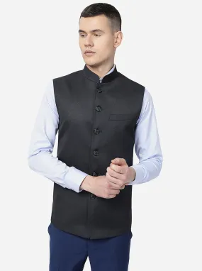 Dark Grey Solid Regular Fit Modi Jacket | JadeBlue