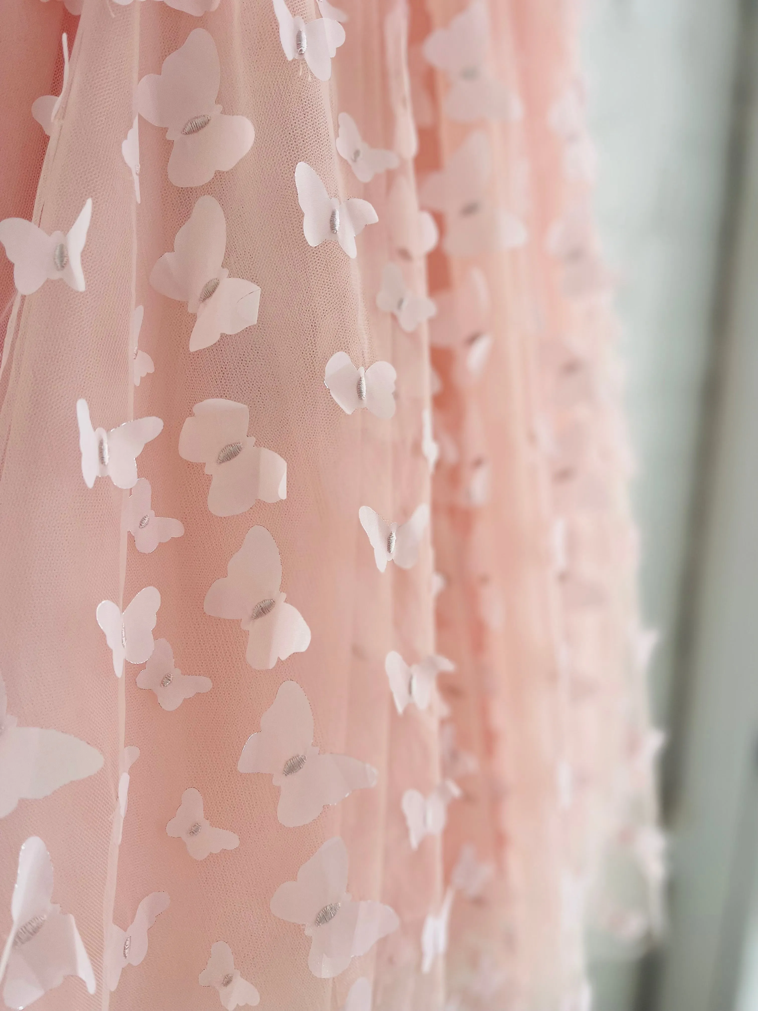 DOLLY by Le Petit Tom  ALLOVER BUTTERFLIES TUTU DRESS dollypink