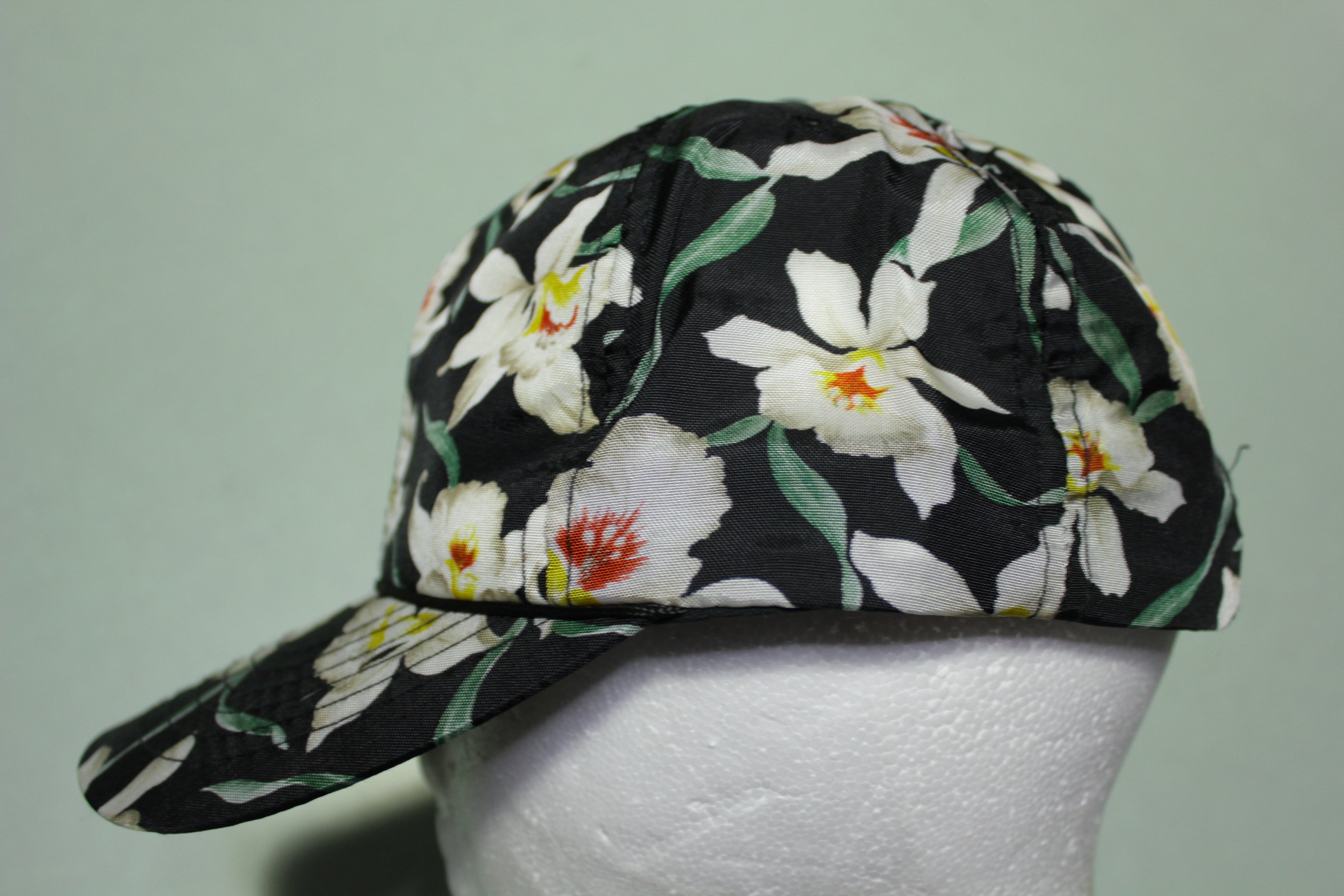 Dorfman Pacific Floral Flower Vintage 90's Trucker Snapback Adjustable Hat