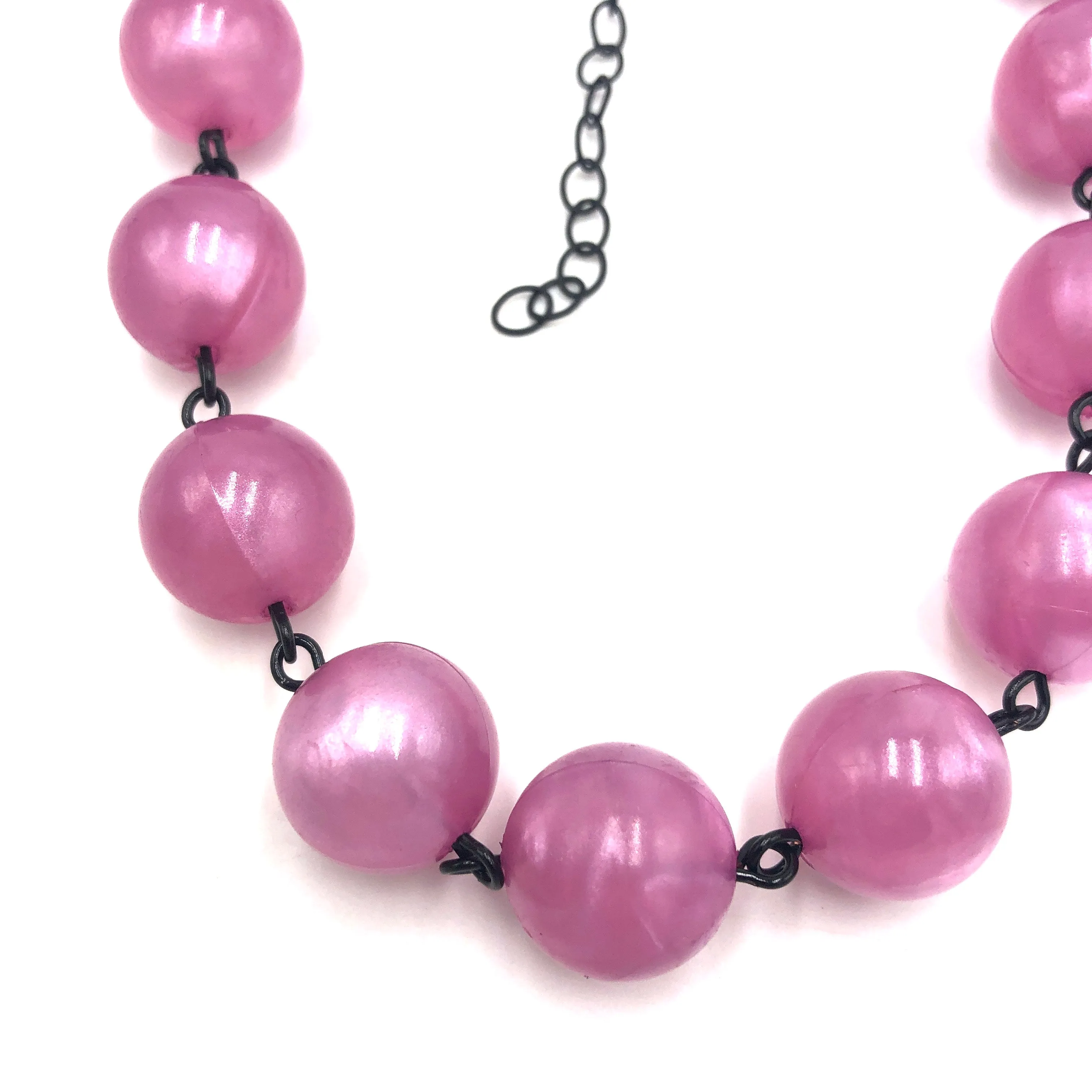 Dusty Rose Aura Glow Amelia Necklace