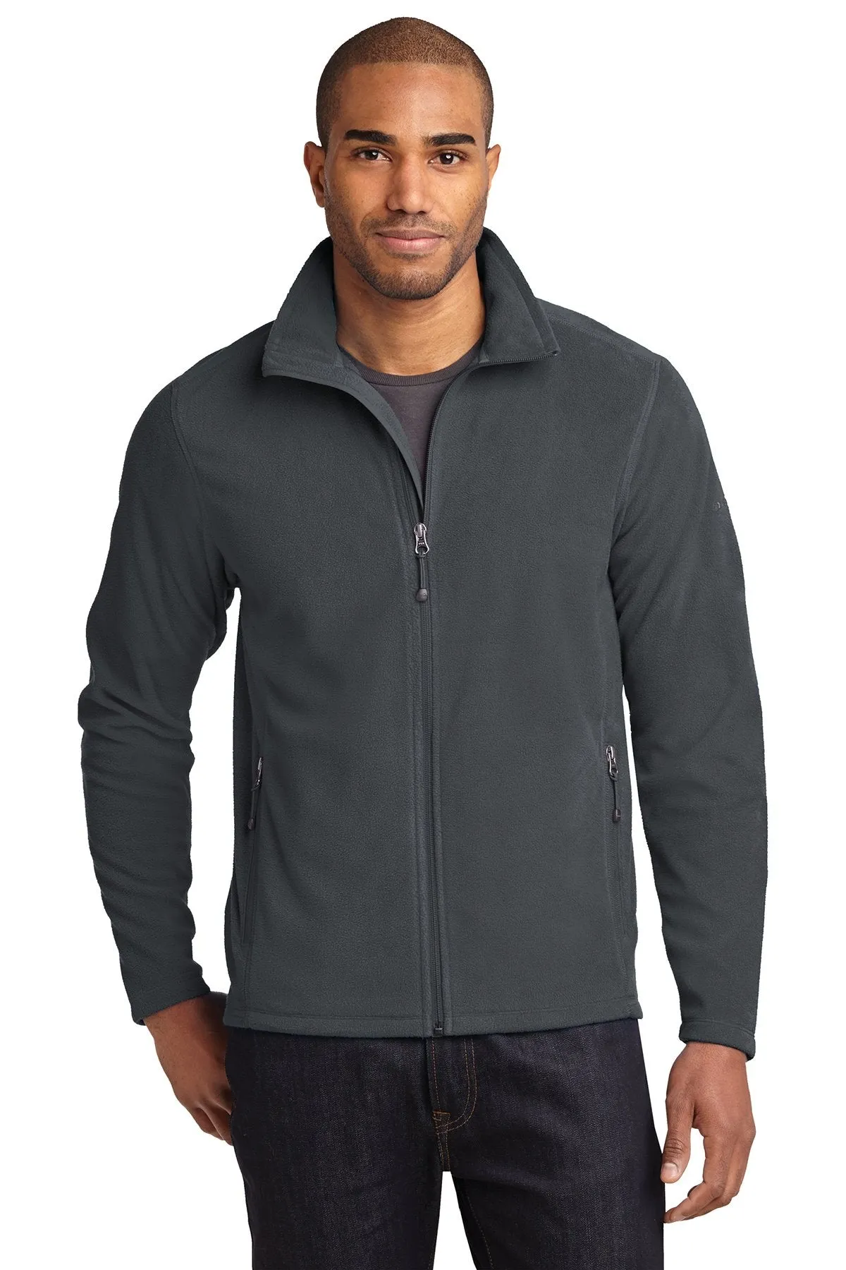 Eddie Bauer Full-Zip Microfleece Jacket EB224 Grey Steel [Horton Group]