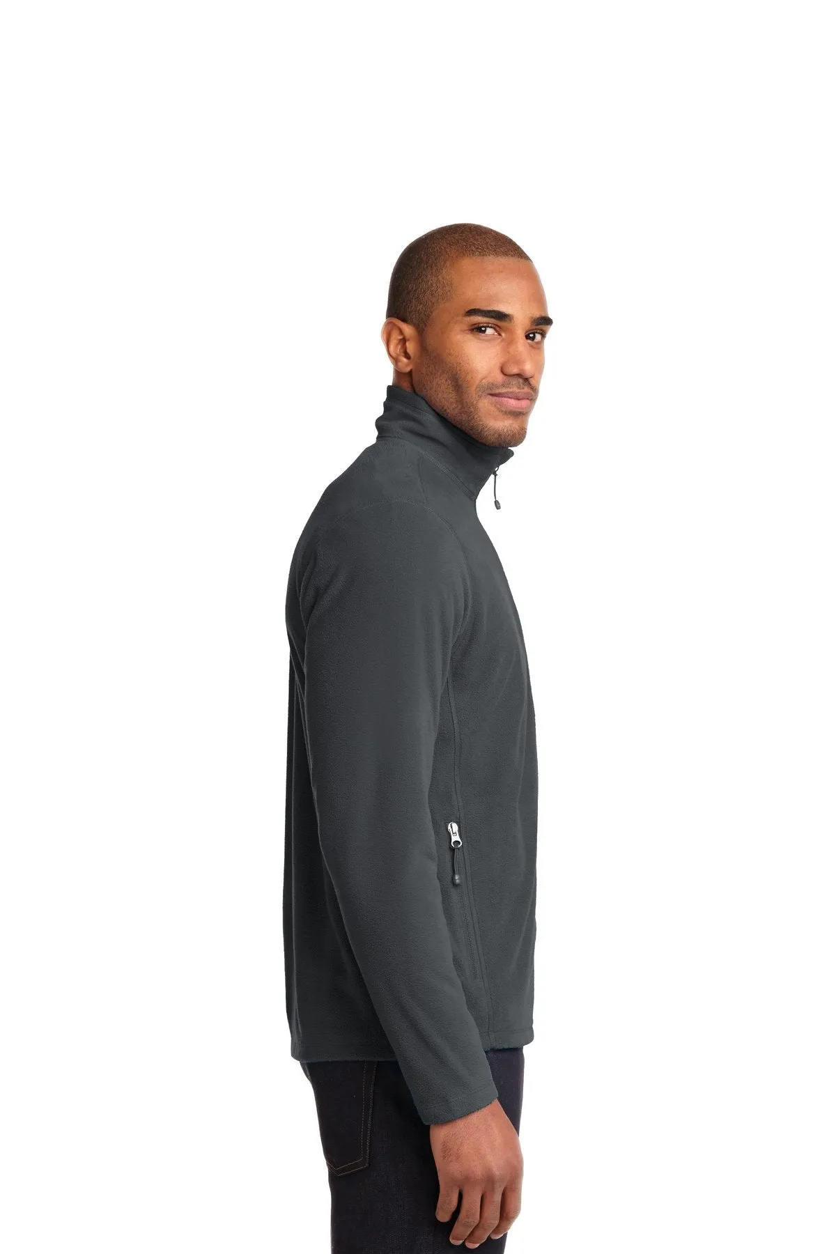 Eddie Bauer Full-Zip Microfleece Jacket EB224 Grey Steel [Horton Group]