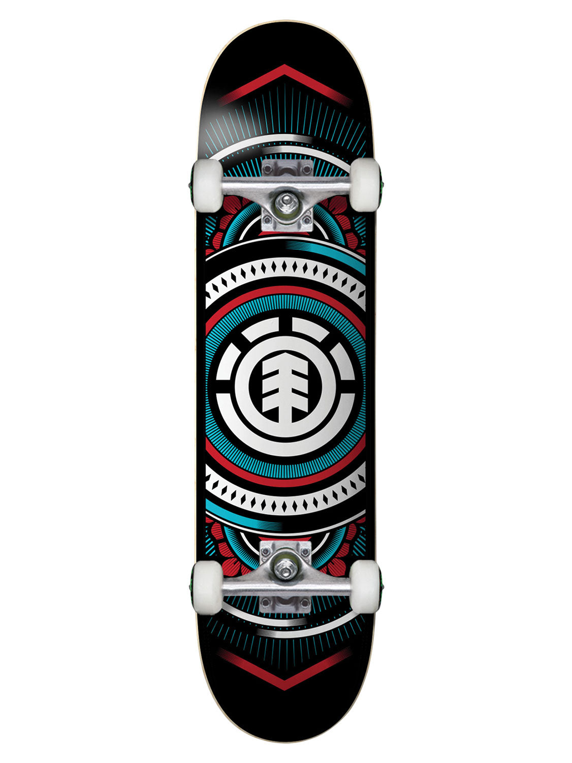 Element Hatched Red Blue 8 Complete Skateboard