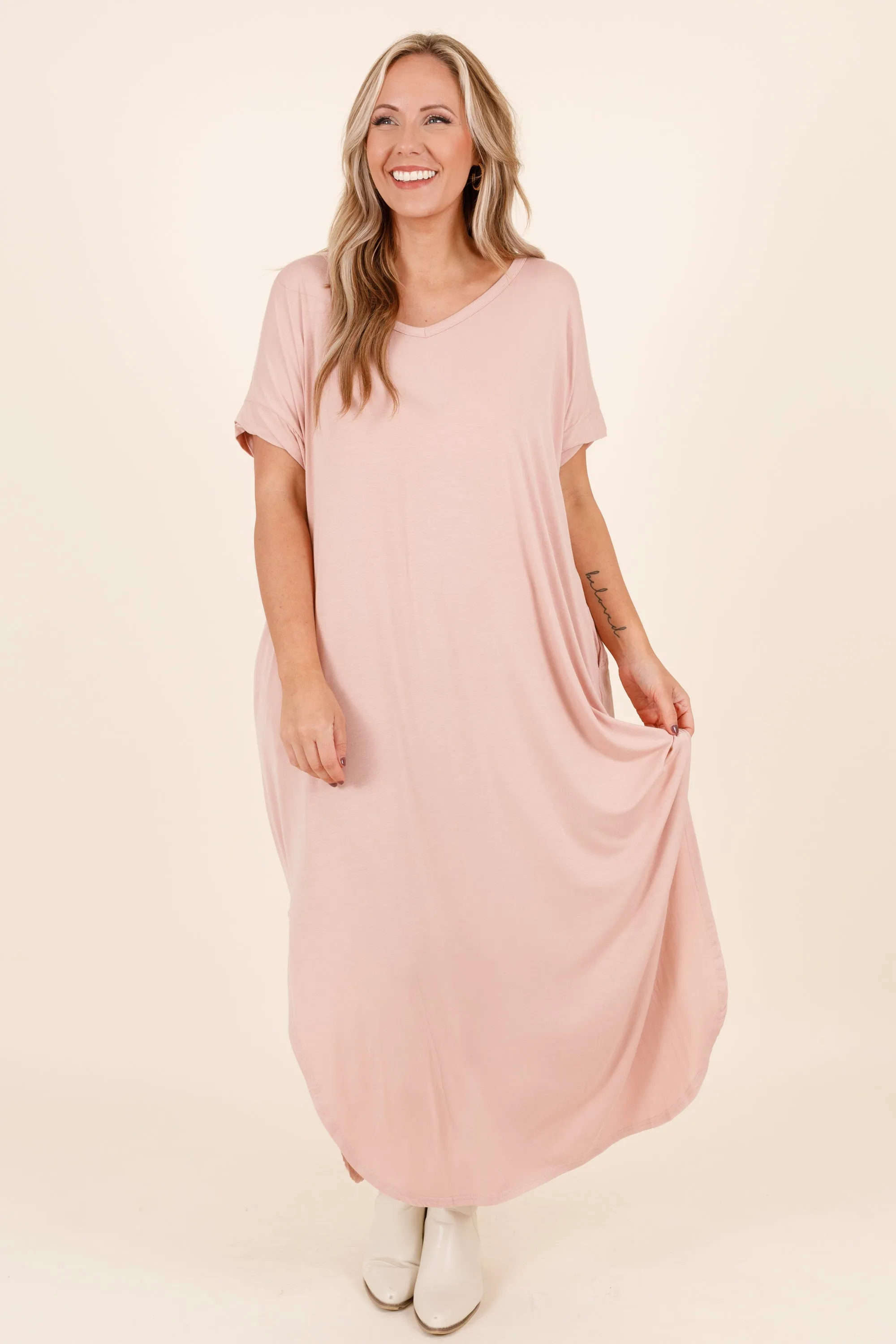 Enchanting Memory Maxi Dress, Dusty Rose