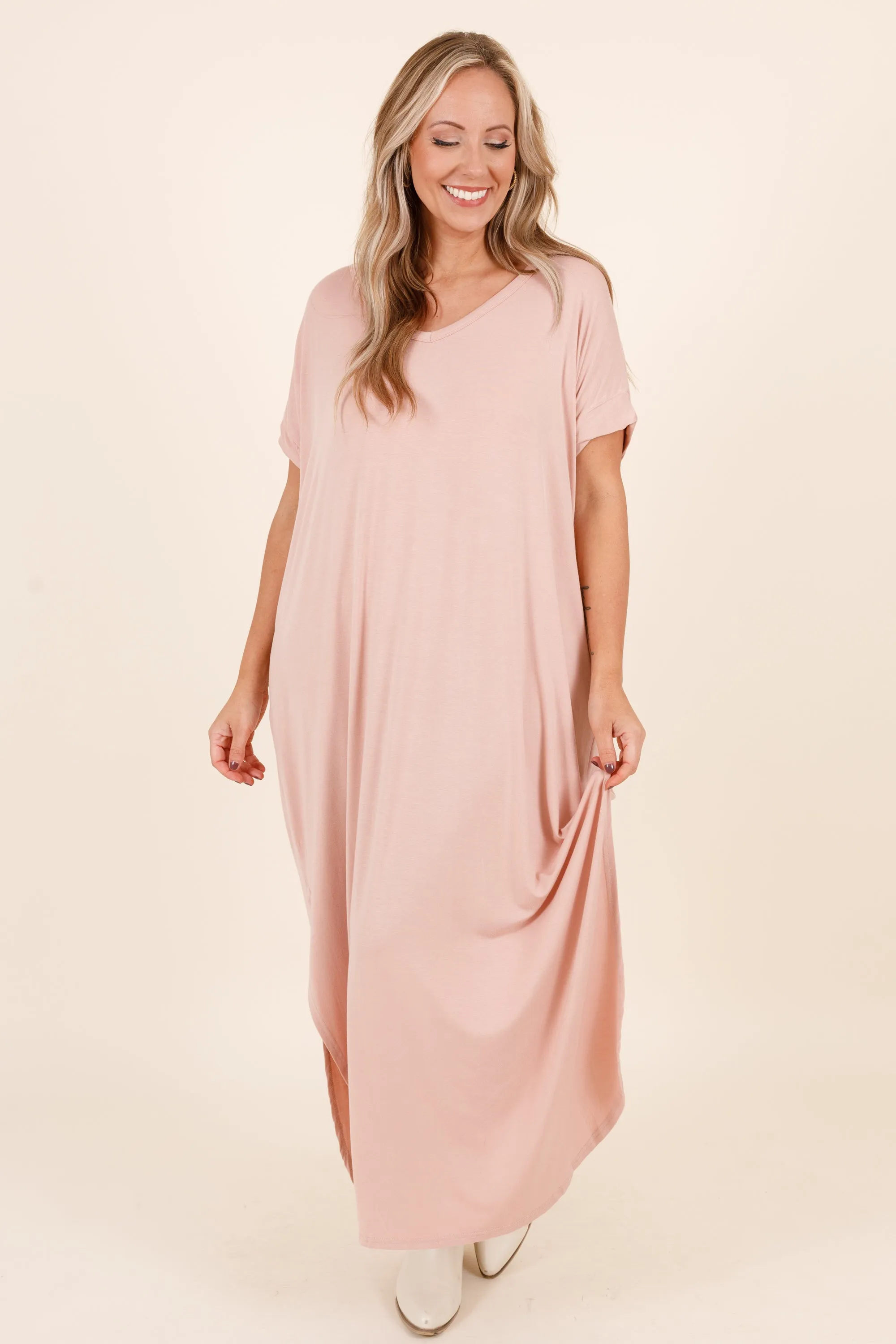 Enchanting Memory Maxi Dress, Dusty Rose