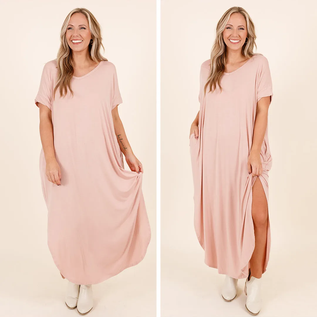 Enchanting Memory Maxi Dress, Dusty Rose