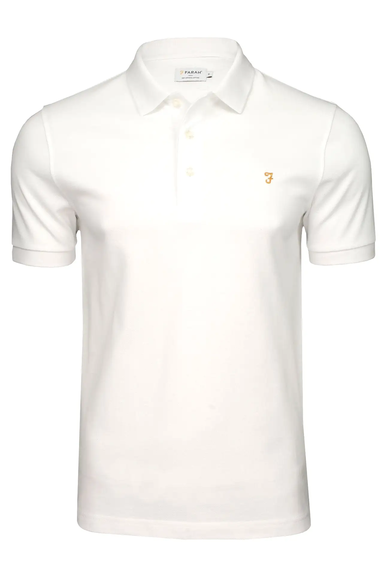 Farah Mens 'Blanes' Pique Polo T-Shirt - Short Sleeved