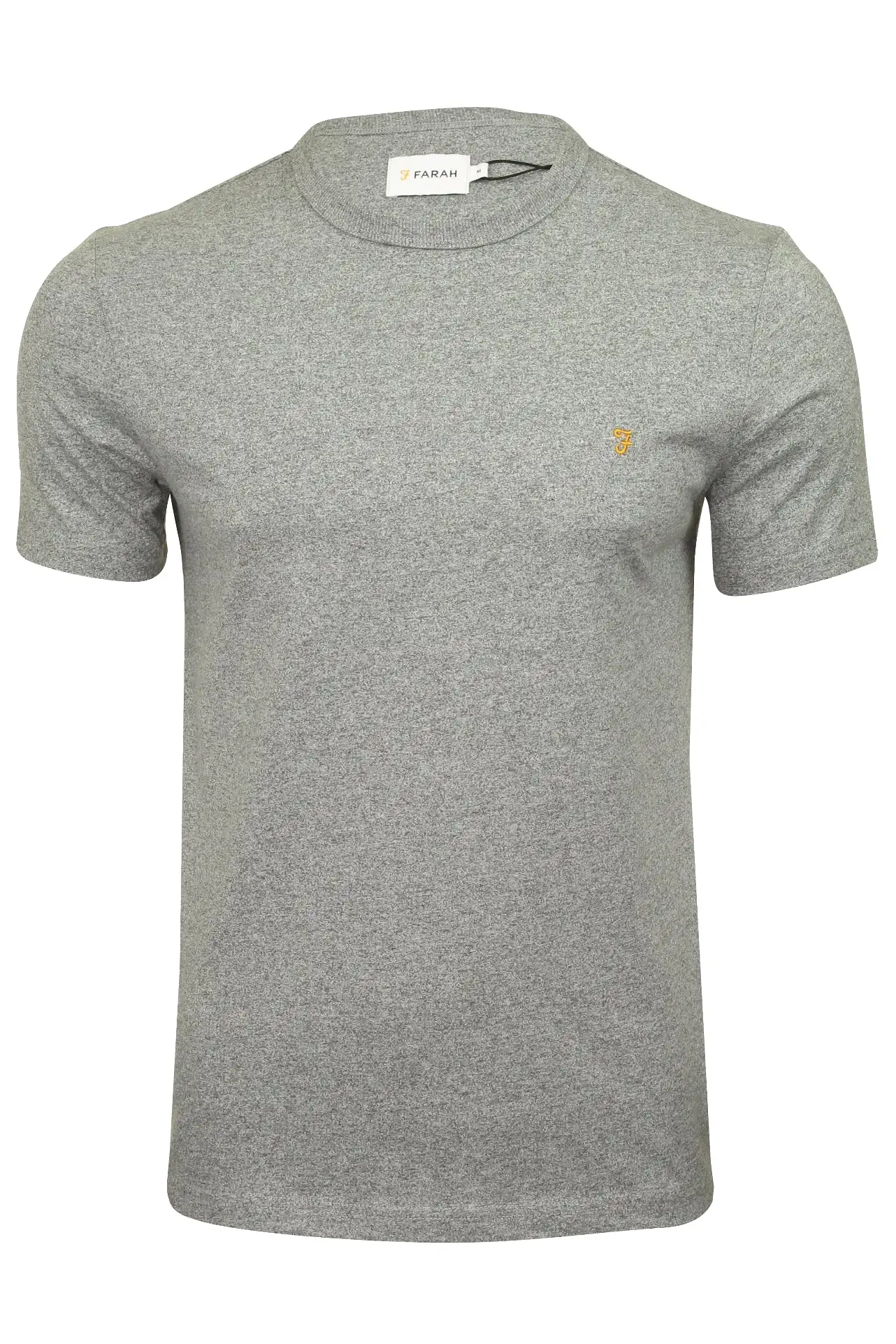 Farah Mens Crew Neck T-Shirt 'Dennis Solid Tee' - Short Sleeved