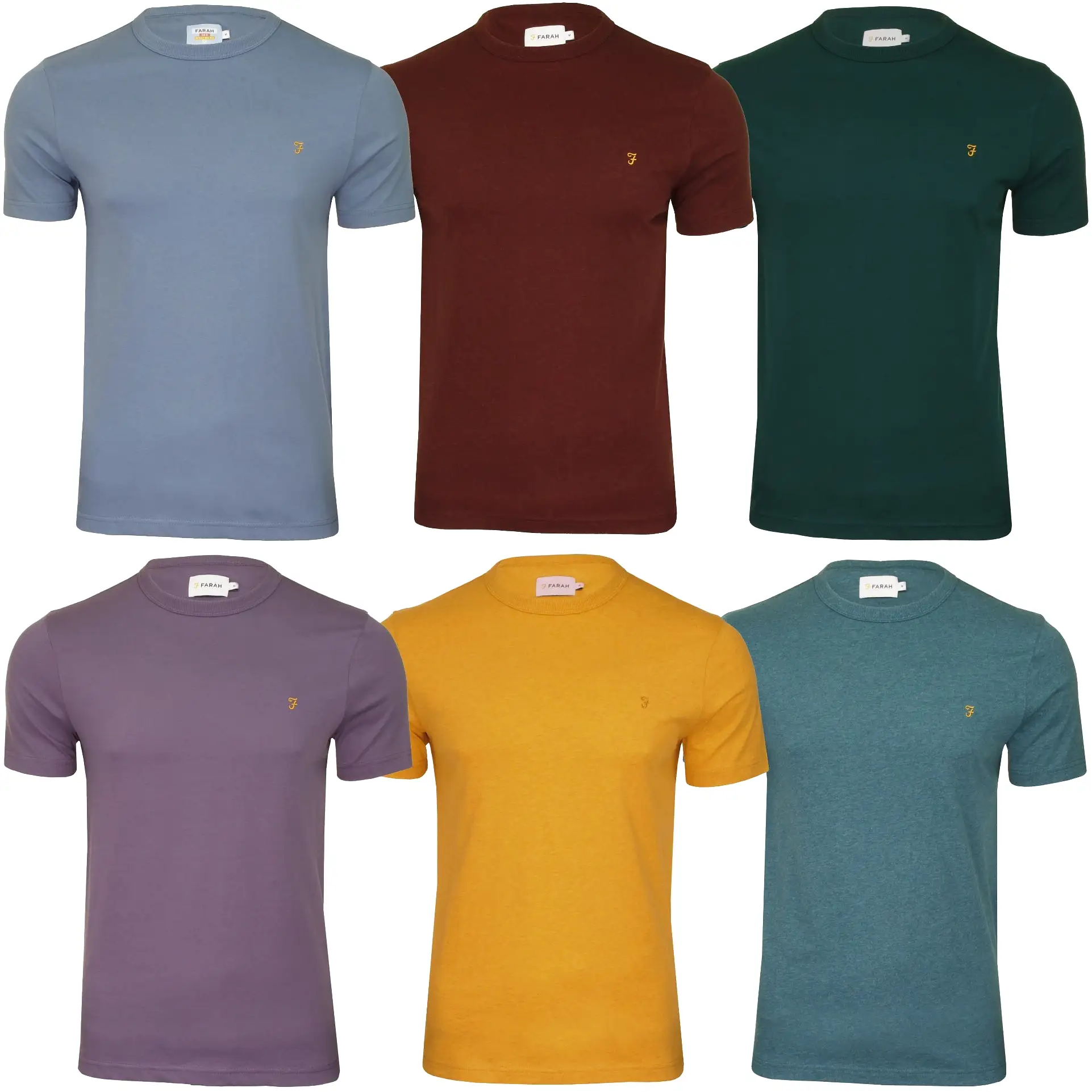 Farah Mens 'Danny' Crew Neck T-Shirt - Short Sleeved