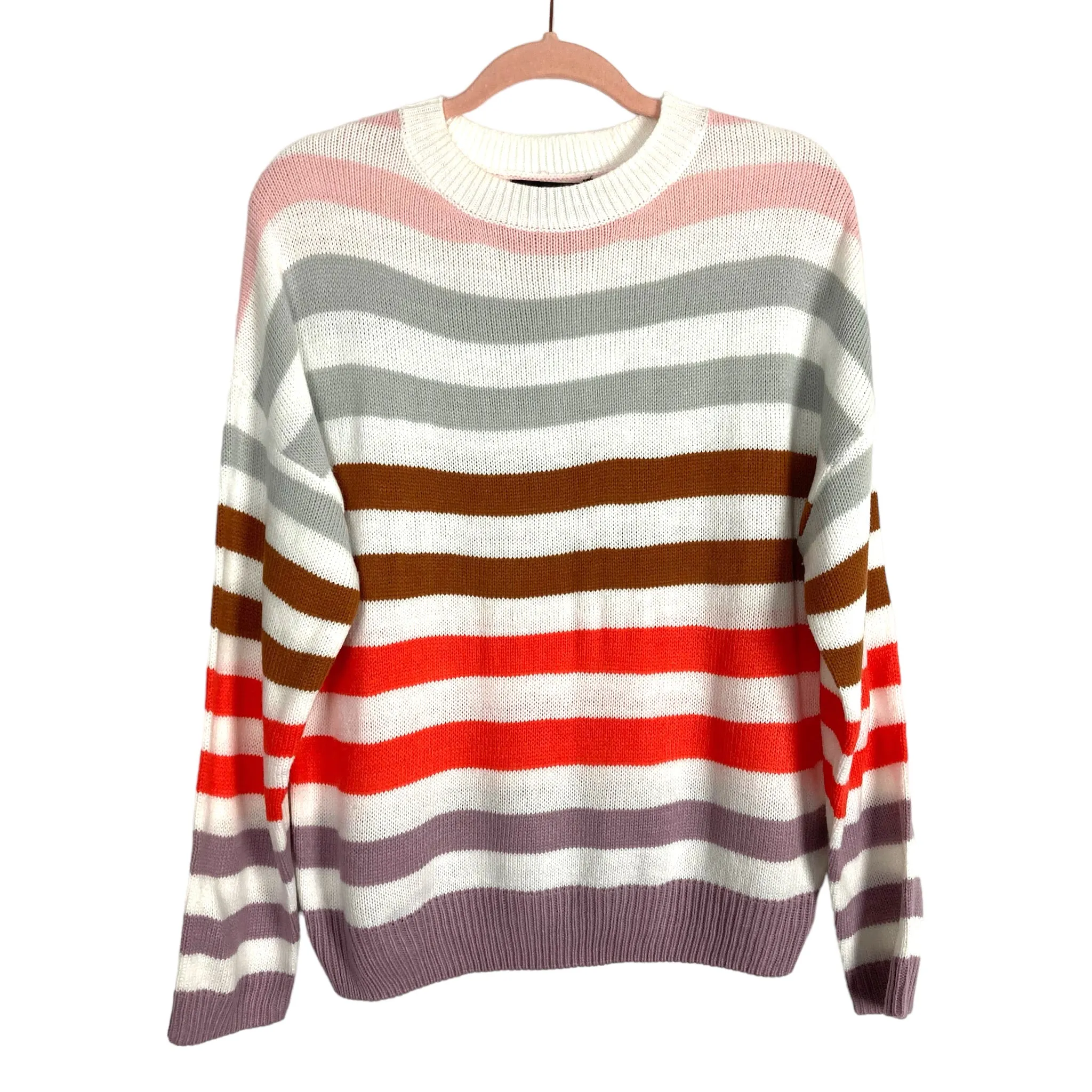 Fashion (Zesica) Multi-Color Striped Sweater NWT- Size L