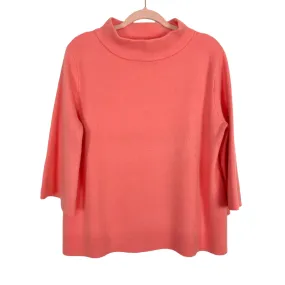 FATE Salmon Mock Neck Bell Sleeve Sweater- Size M