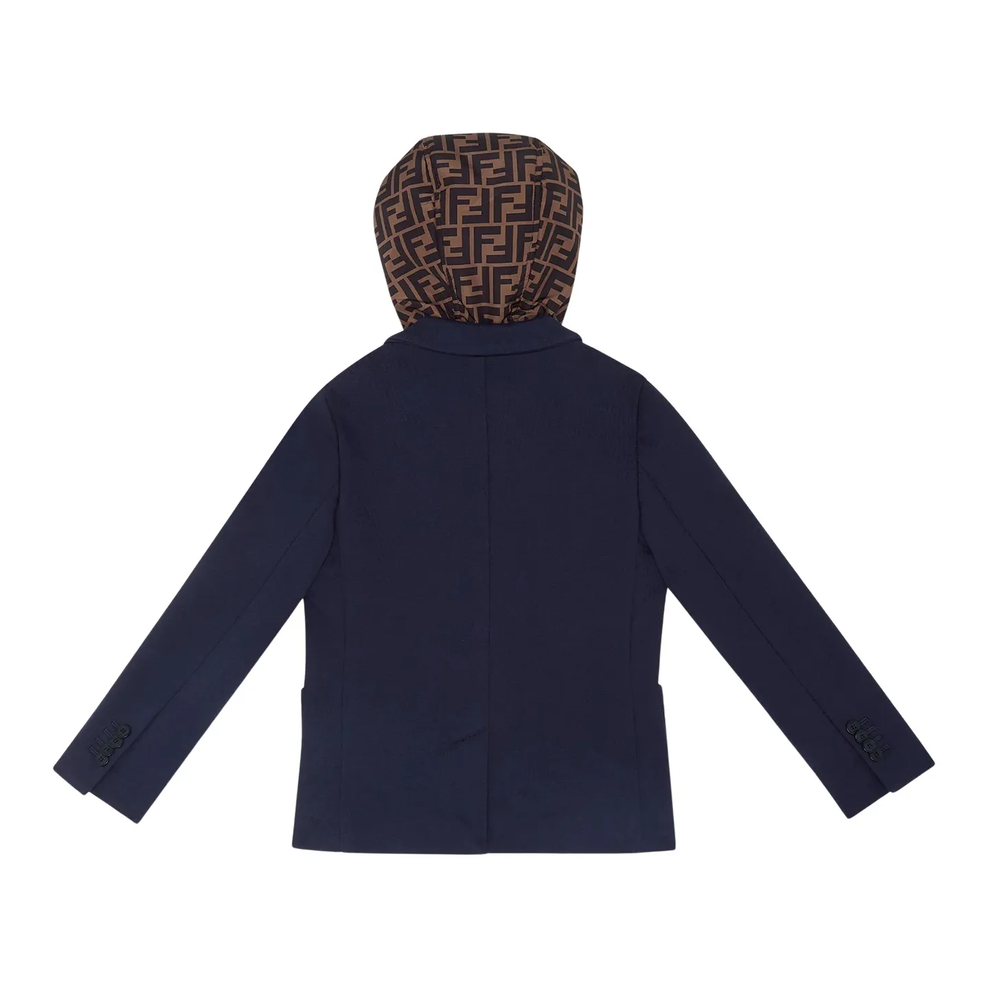 Fendi Giacca Mas Sweatshirt Zuc Navy