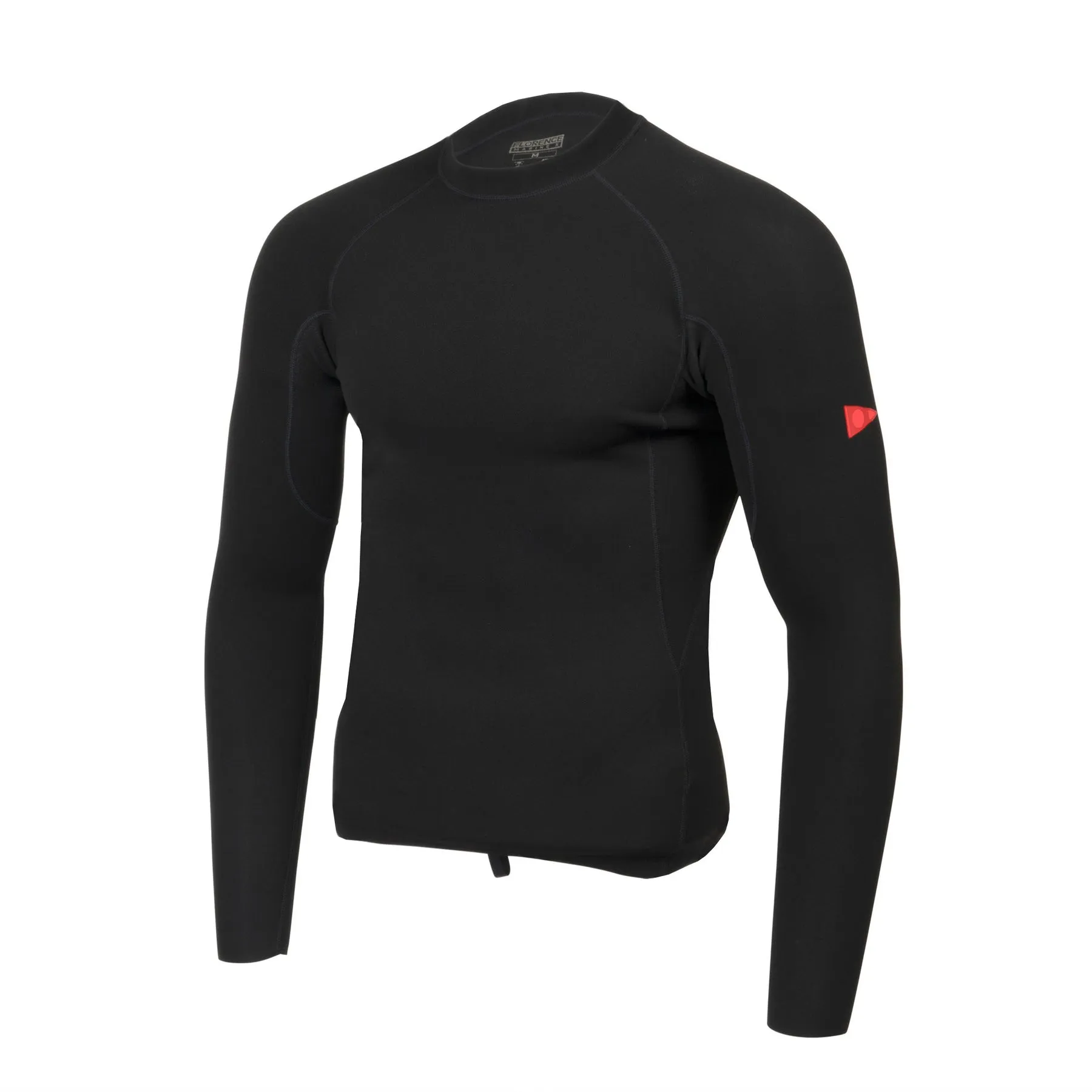 Florence Marine X 1.5mm Flatlock Wetsuit Top-Black