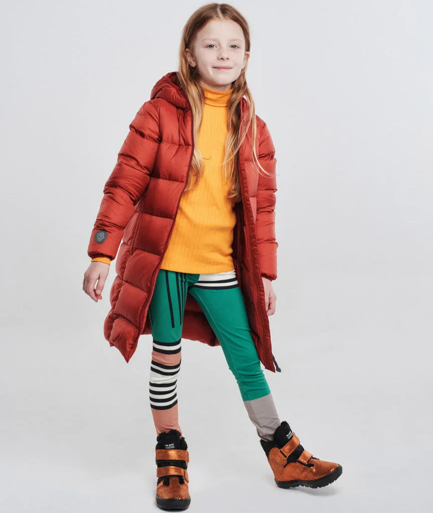 Fluff Kids Coat in Ginger Amber