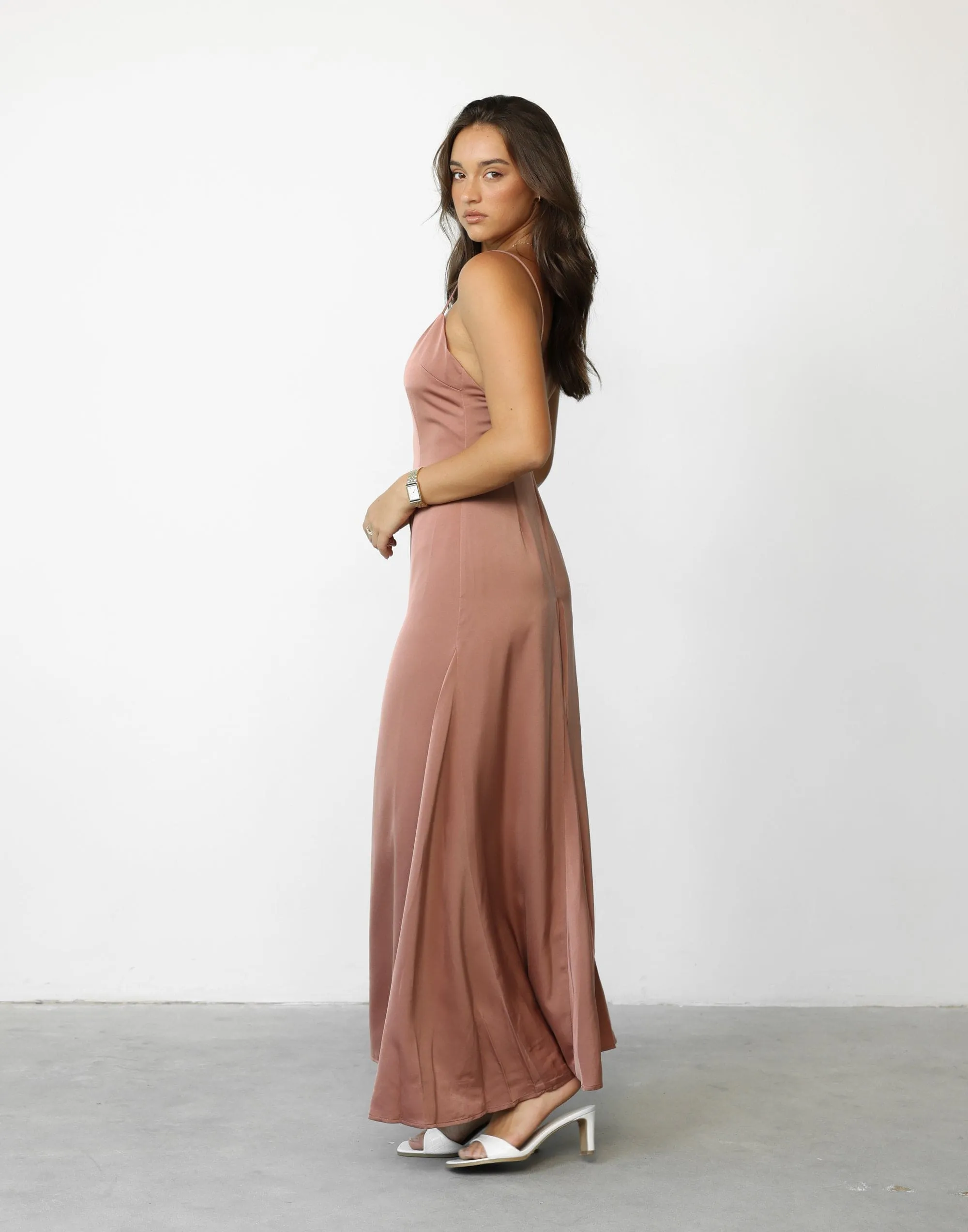 Isabella Maxi Dress (Dusty Rose)