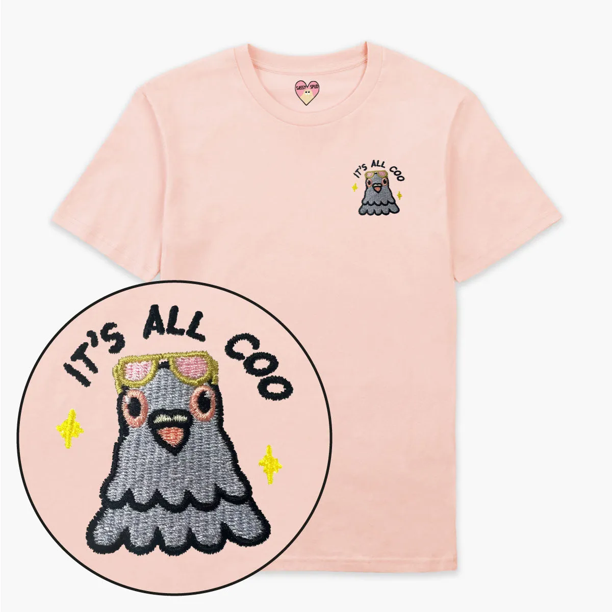 It's All Coo Embroidered T-Shirt (Unisex)