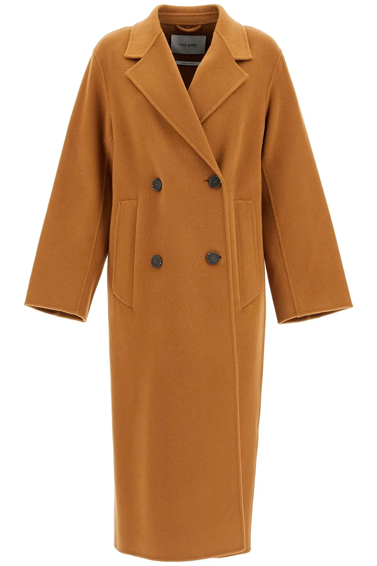 Ivy Oak Clara Double Breasted Wool Coat   Brown