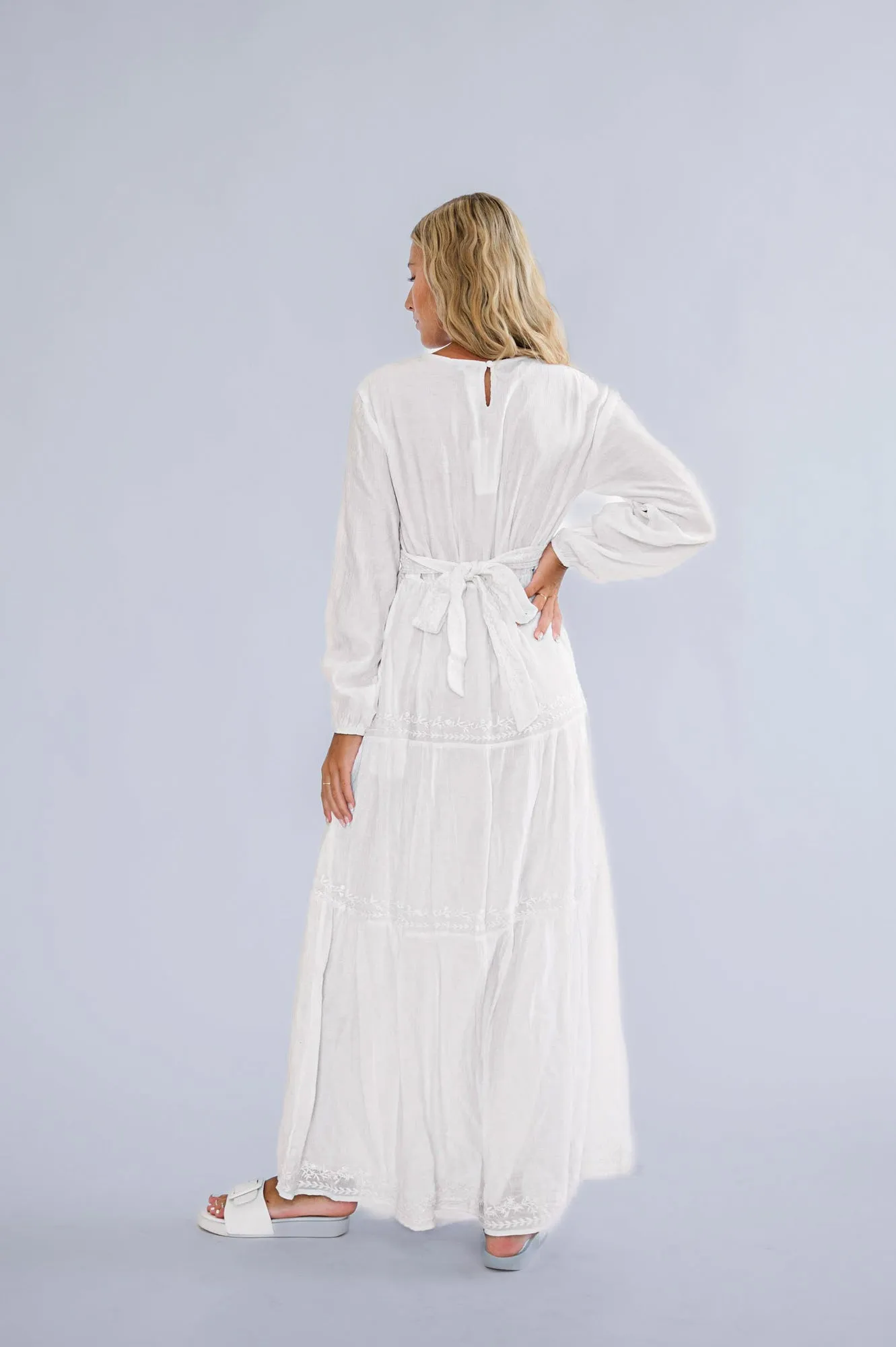 Joanie Dress in White