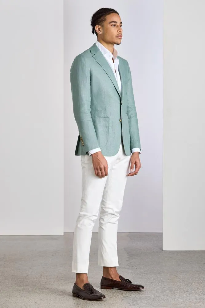 Julius Sports Jacket - Mint Linen 7440