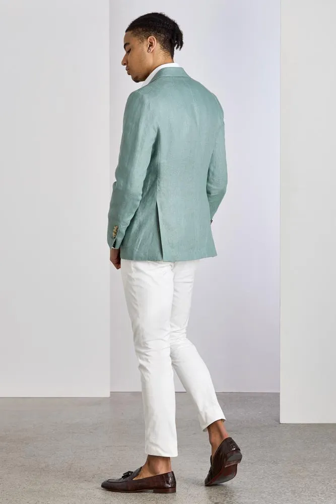 Julius Sports Jacket - Mint Linen 7440