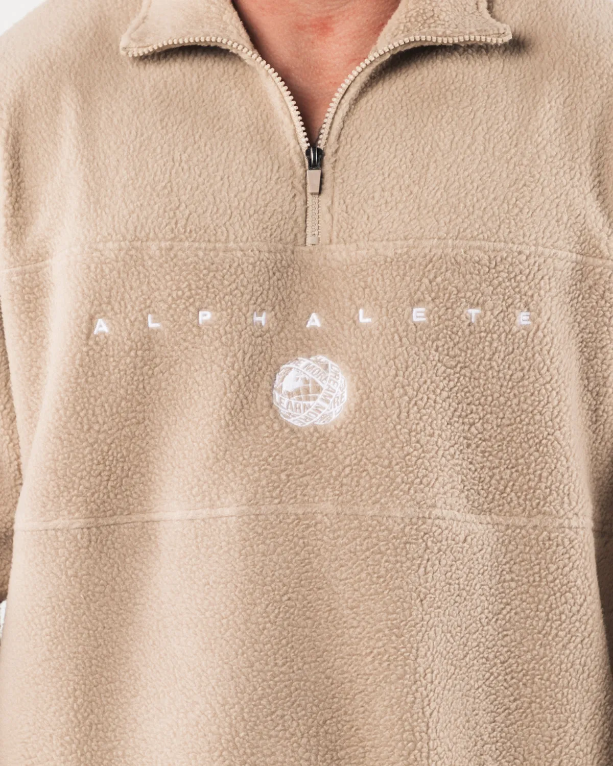 King Quarter Zip - Linen