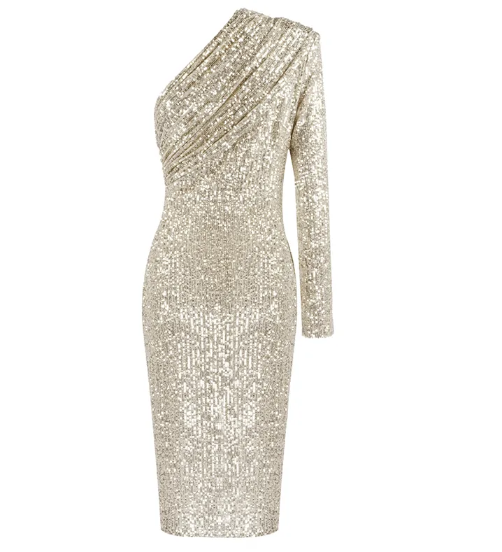 Kristi Gold Sequin Dress