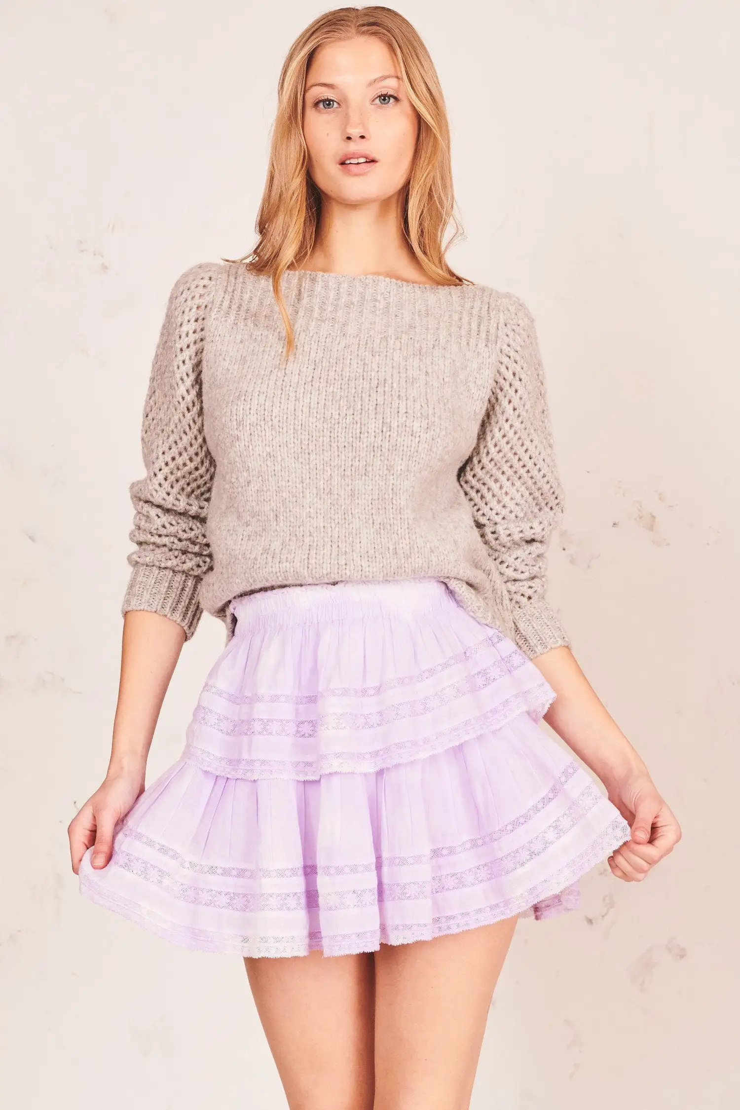 LoveShackFancy Ruffle Mini Skirt