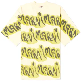 Marni Big Logo Stripe T-ShirtPineapple