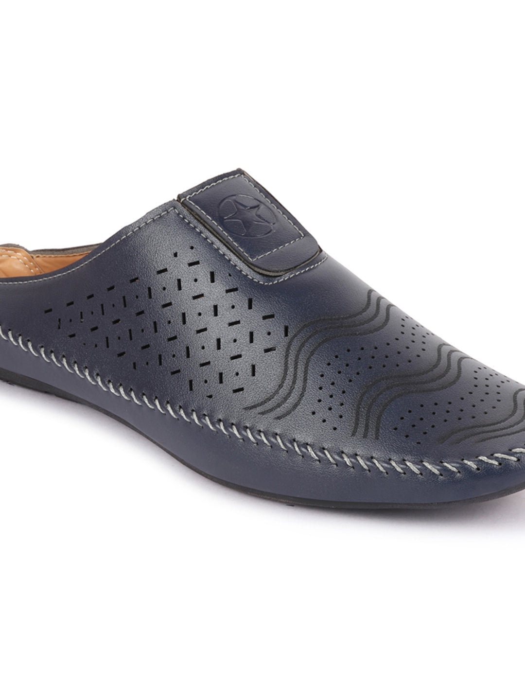 Men Blue Ethnic Slip-On Juttis