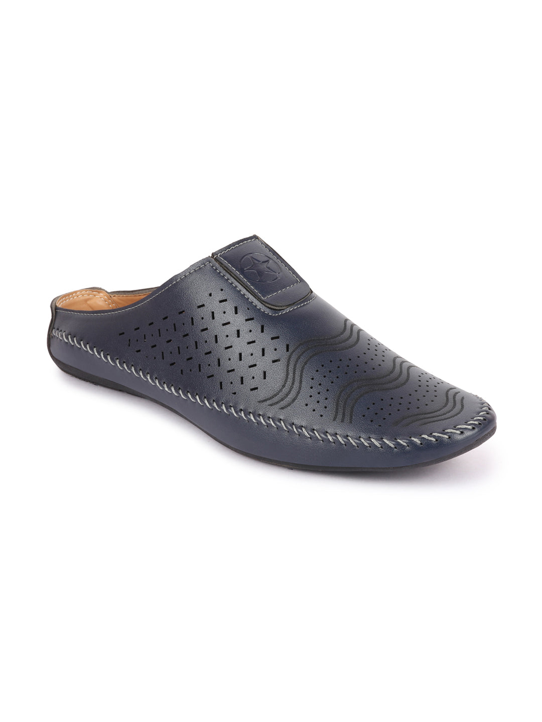 Men Blue Ethnic Slip-On Juttis