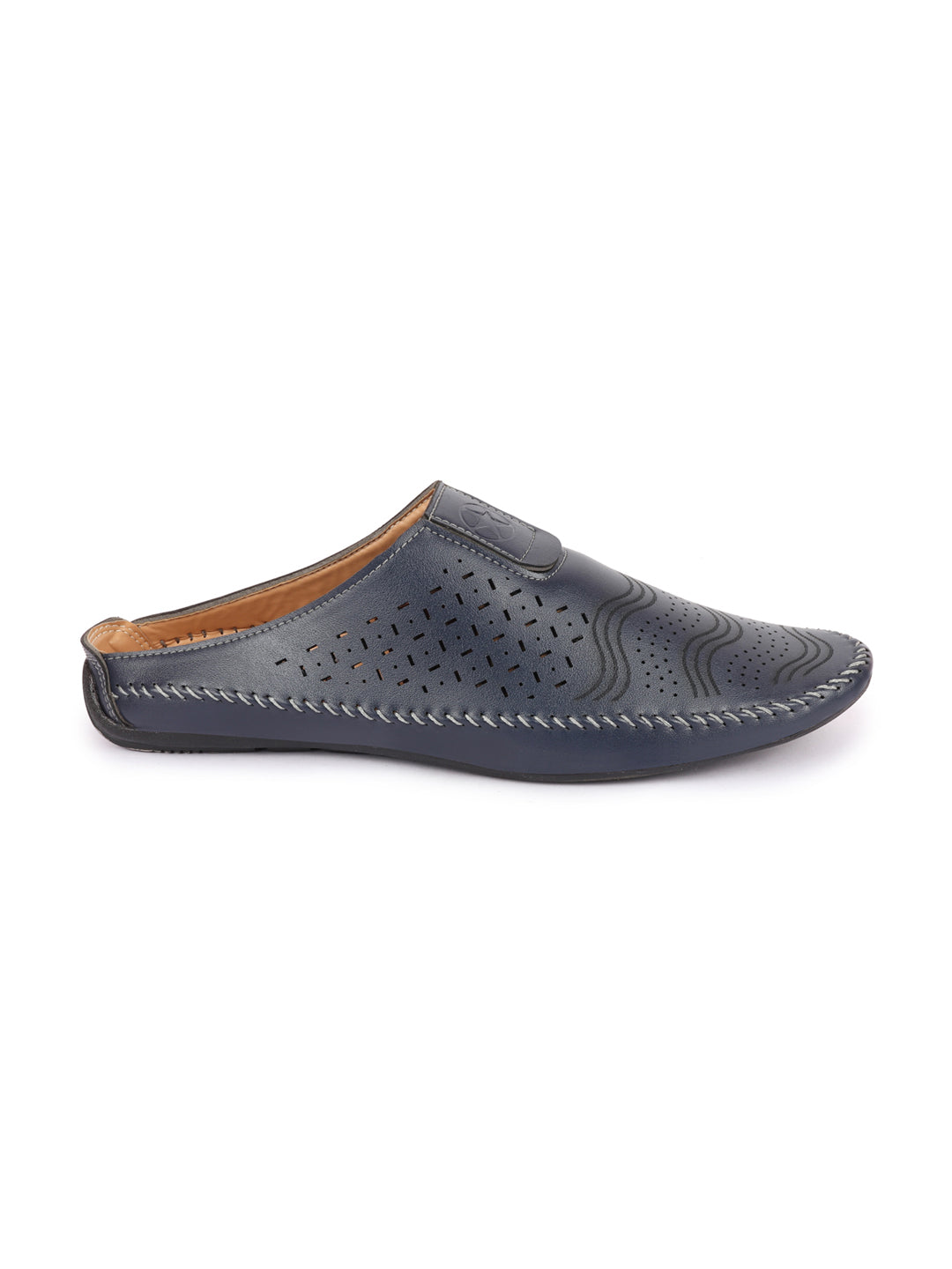 Men Blue Ethnic Slip-On Juttis