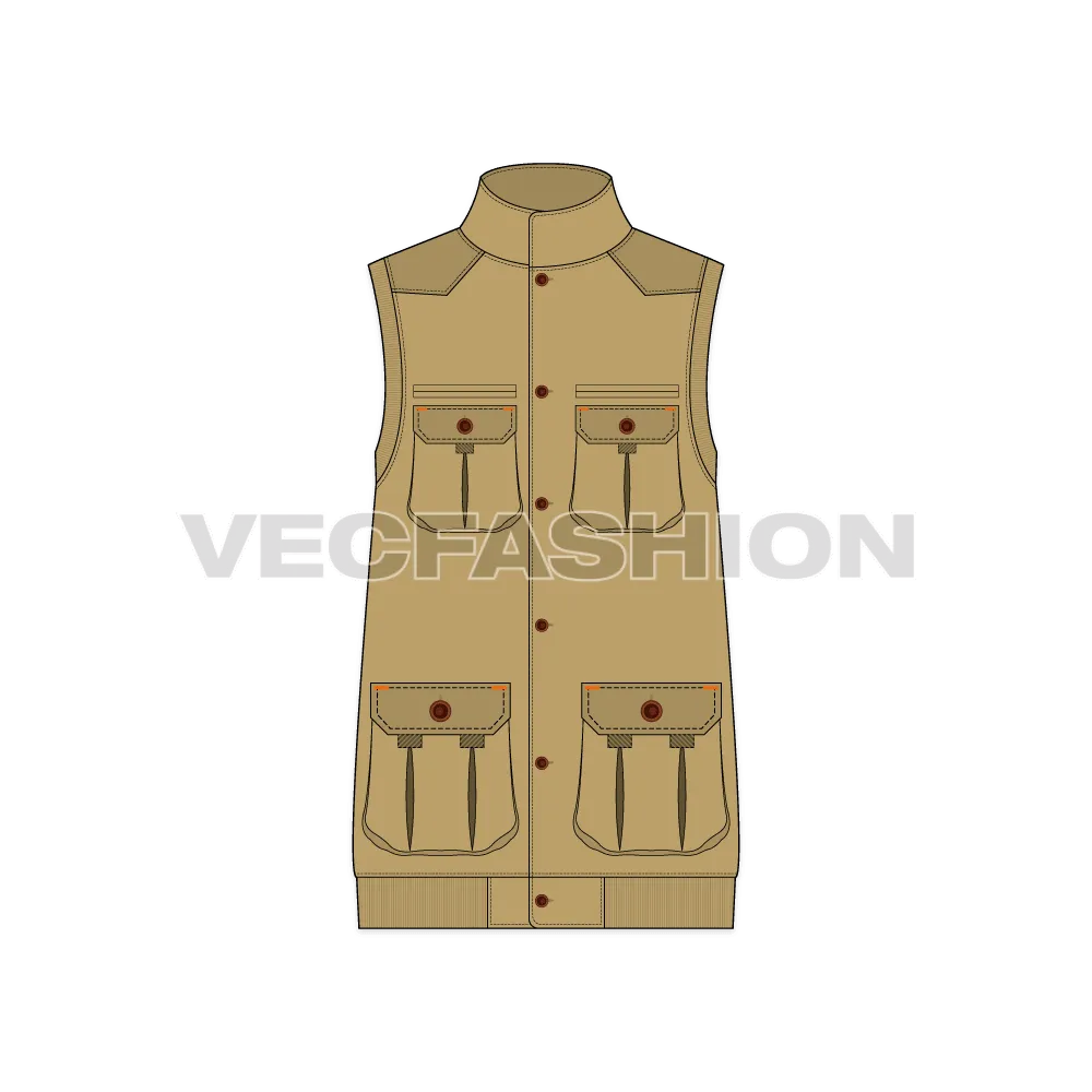 Mens Safari Hunting Vest