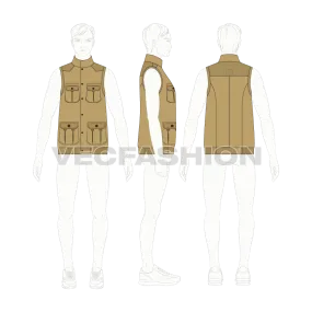 Mens Safari Hunting Vest