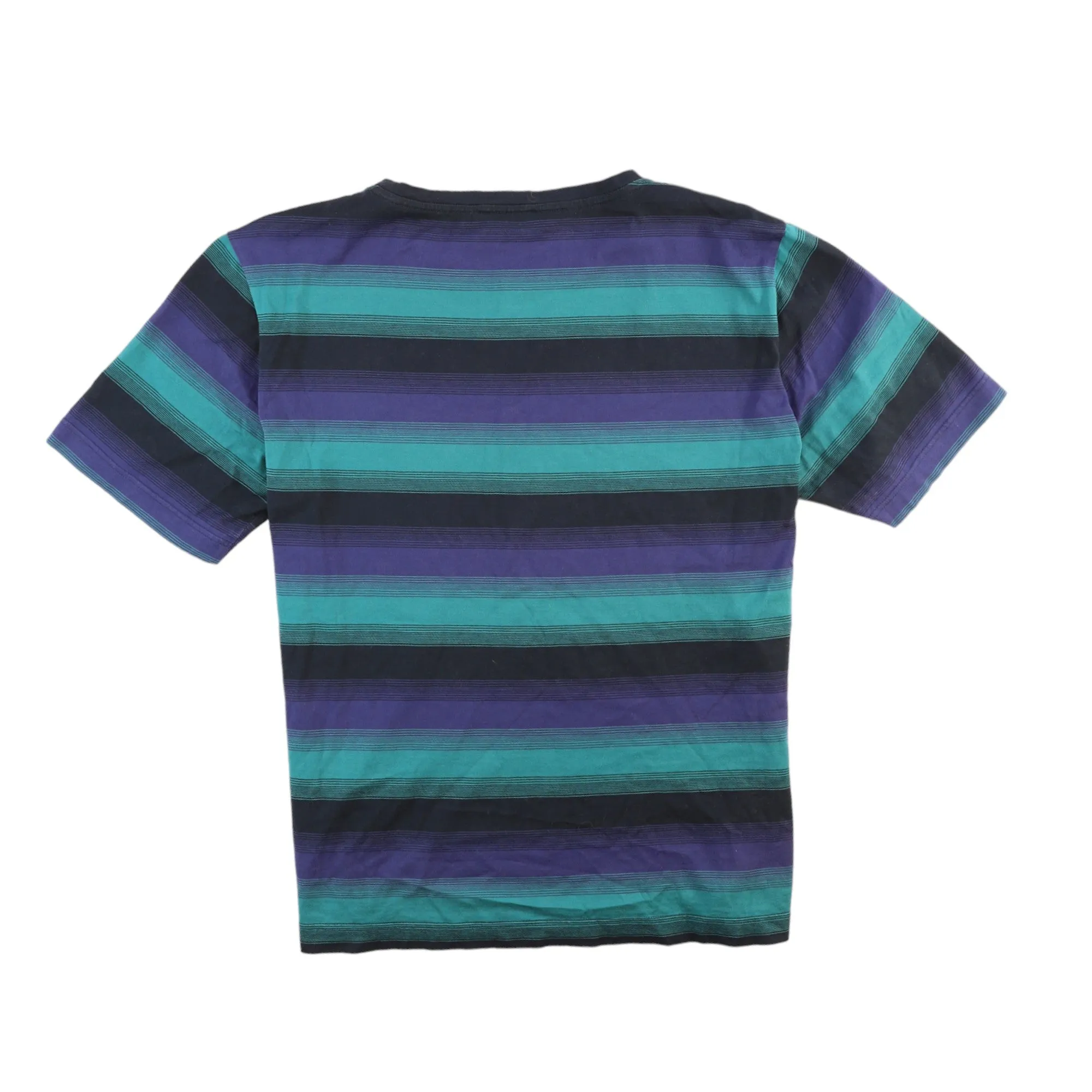 Men's Stripe T-Shirt Green Size M