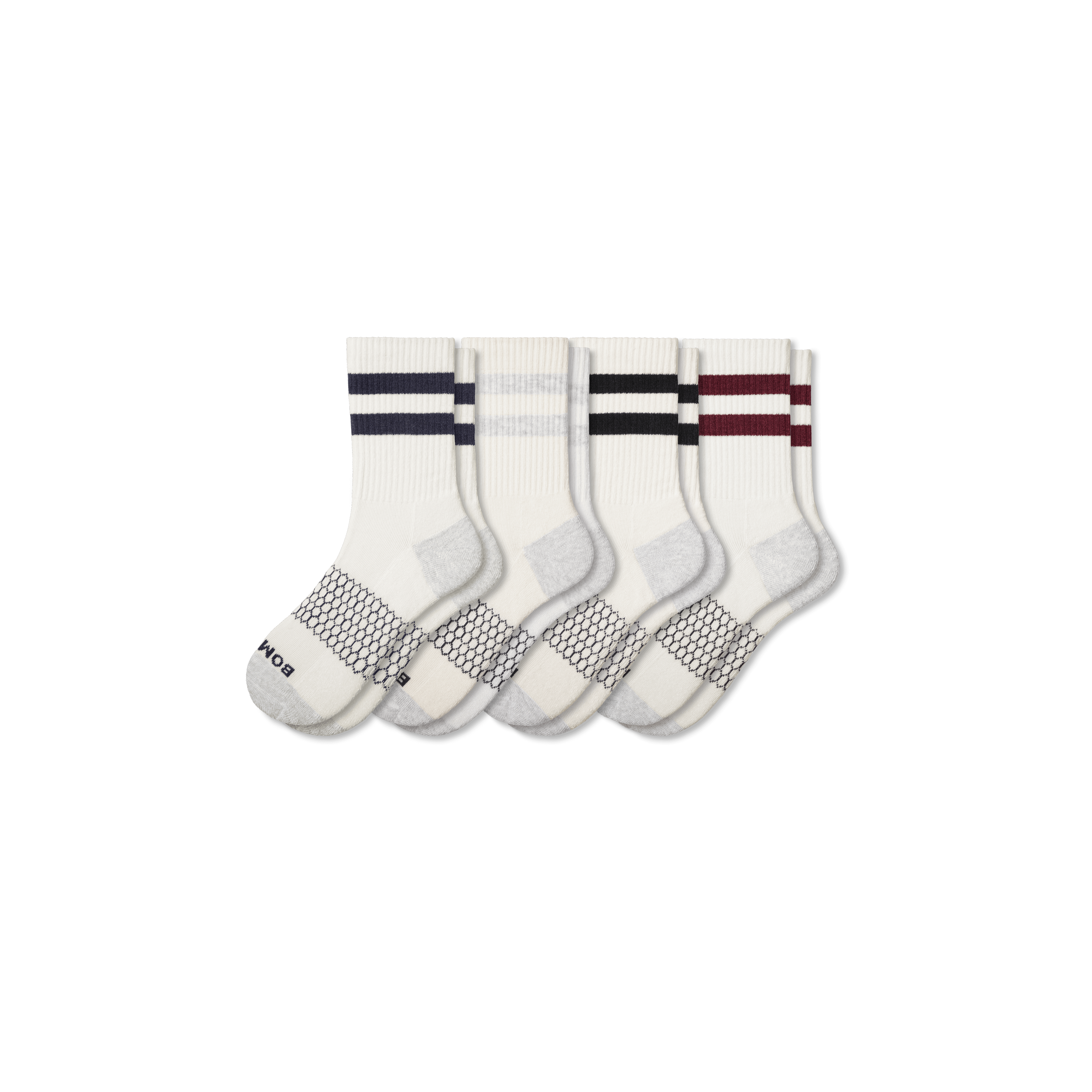 Men's Vintage Stripes Half Calf Socks 4-Pack