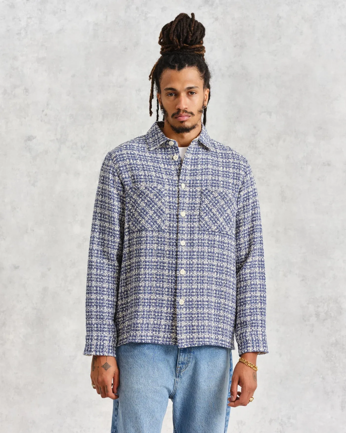 Mercer Check Blue Whiting Jacket